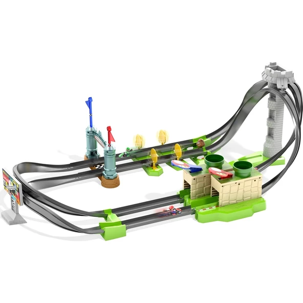 Hot Wheels Mario Kart Çılgın Dönüş Parkuru Yarış Seti GHK15 ürün görseli 1