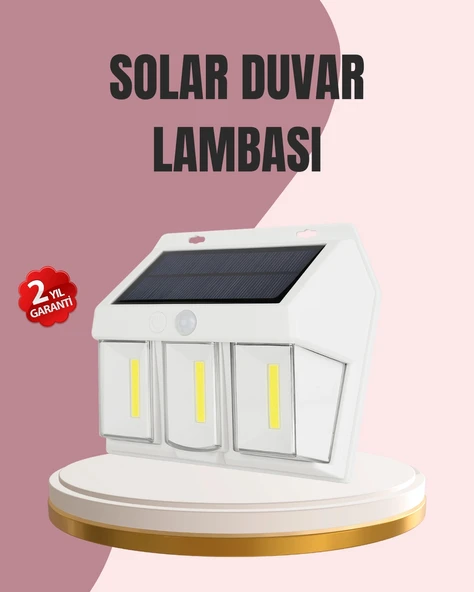 Güneş Enerjili Bahçe ve Duvar Aydınlatma – BK-618-3 LED Lamba ürün görseli 1