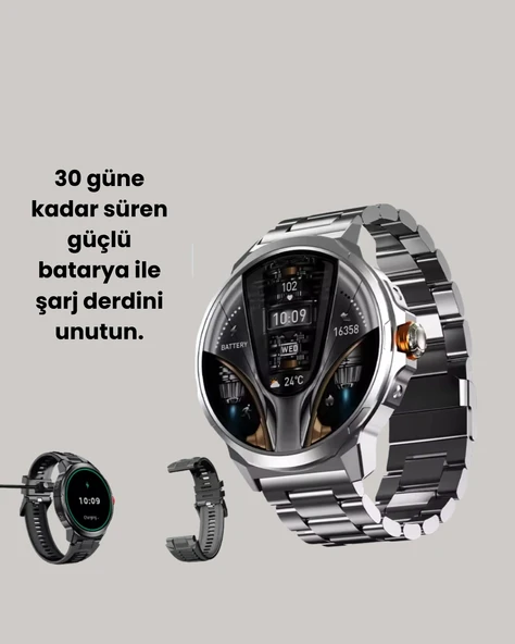 IP68 Su Toz Dirençli SW80 Akıllı Saat Android iOS Uyumlu - Resim 3