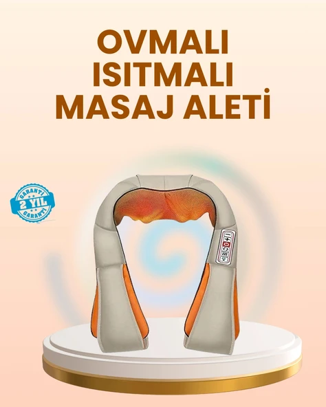 Ovmalı Isıtmalı Masaj Aleti Boyun Omuz Bel ve Ayak İçin Rahatlatıcı Etki ürün görseli 1