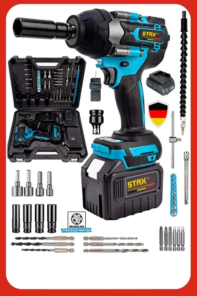 Staxx 1500 Nm Çift Akülü 40VF Bijon Sökme Sıkma Makinesi – Araç ve Atölye Kullanımı ürün görseli 1