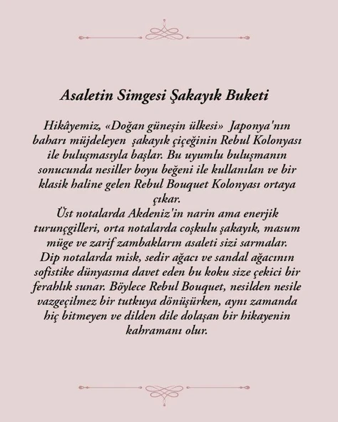 Rebul Bouquet Edc 50 Ml Kolonya - Resim 2