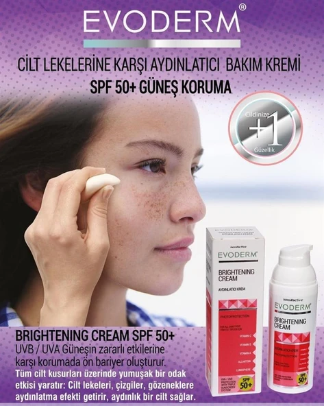 Evoderm Leke Kremi Spf50+ 50 Ml (SKT:09/2028) - Resim 7