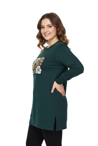 Kadın Sıfıryaka Önü Nakışlı Tunik BGL-ST05085 - Resim 8
