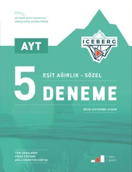 Okyanus Yayınları AYT Eşit Ağırlık Sözel Iceberg 5 Deneme ürün görseli 1