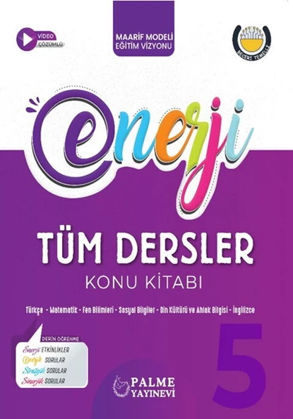 Palme Yayınları 5. Sınıf Tüm Dersler Konu Kitabı ürün görseli 1