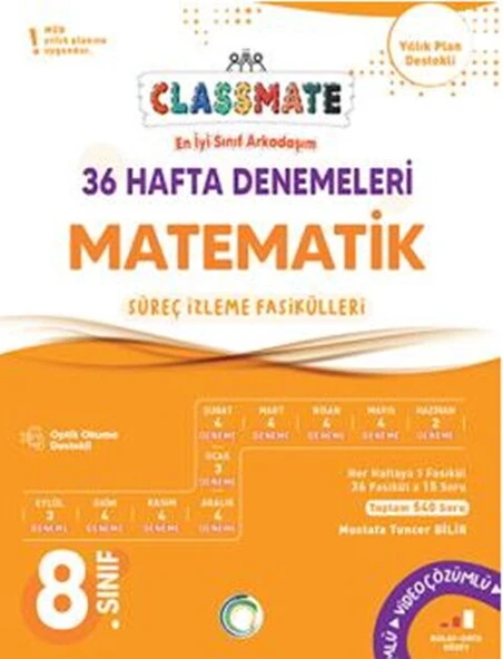 Okyanus Yayınları 8. Sınıf Matematik Classmate 36 Hafta Denemeleri ürün görseli 1