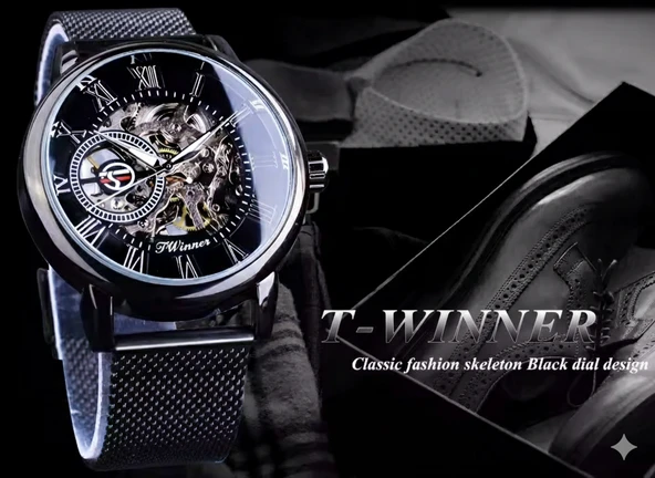 T-WINNER OTOMATİK ERKEK KOL SAATİ 001 ürün görseli 1
