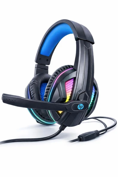 HP DHE-8010UM Işıklı Mikrofonlu Gaming Oyuncu Kulaklığı ürün görseli 1