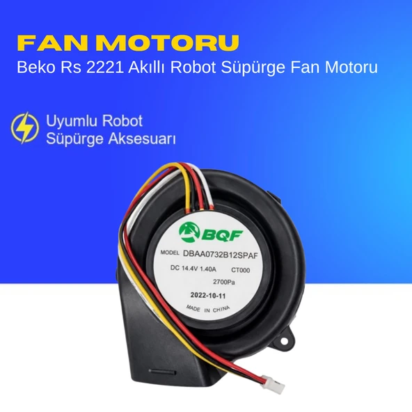 Beko Rs 2221 Akıllı Robot SüpürgeFan Motoru Aksesuarları – Yedek Parça ürün görseli 1