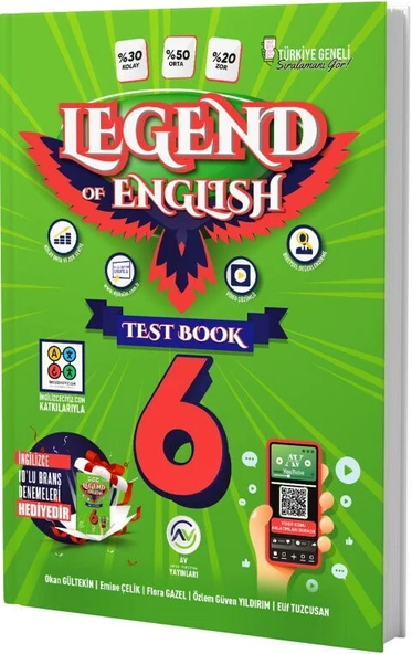 Av Yayınları 6. Sınıf Legend Of English Seri Test Book ürün görseli 1