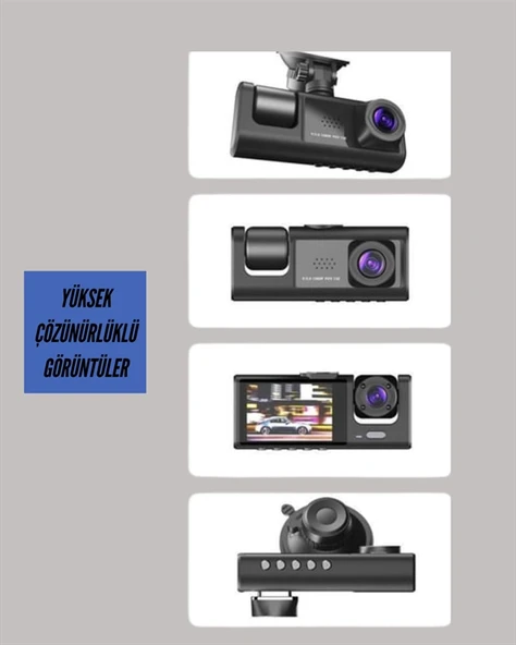 TA-01 LCD Ekranlı Gece Görüşlü Araç Kamerası - Resim 4