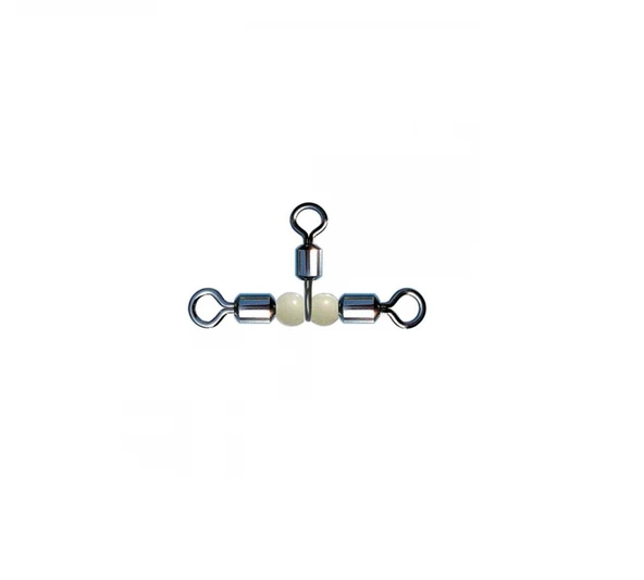 Fırdöndü Rolling Swivel Crossline Pear Beads 3lü Boncuklu ürün görseli 1