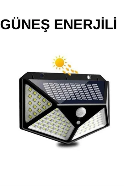 Solar Sensörlü Duvar Lambası Bahçe Lambaso Parlak Beyaz Işık Suya Dayanıklı ürün görseli 1
