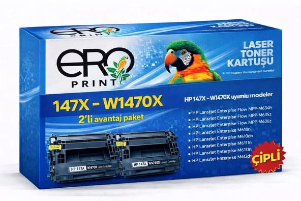 HP LaserJet Enterprise Flow MFP-M635z Çipli Muadil Toner - 25200 Sayfalık - 2'li Avantaj Paket ürün görseli 1