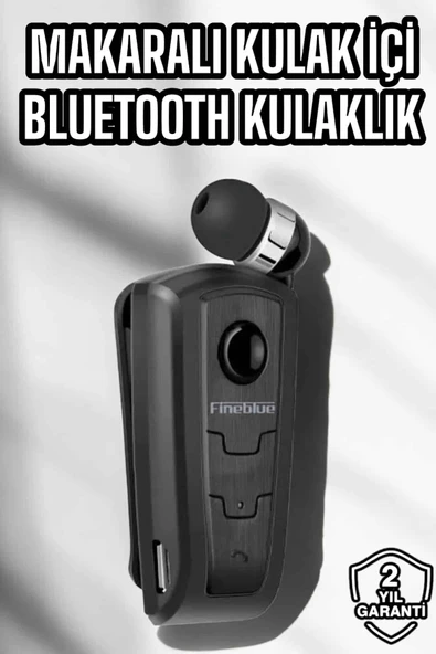 Makaralı Bluetooth Kulaklık Kulak İçi Android iOS Uyumlu Titreşimli ürün görseli 1