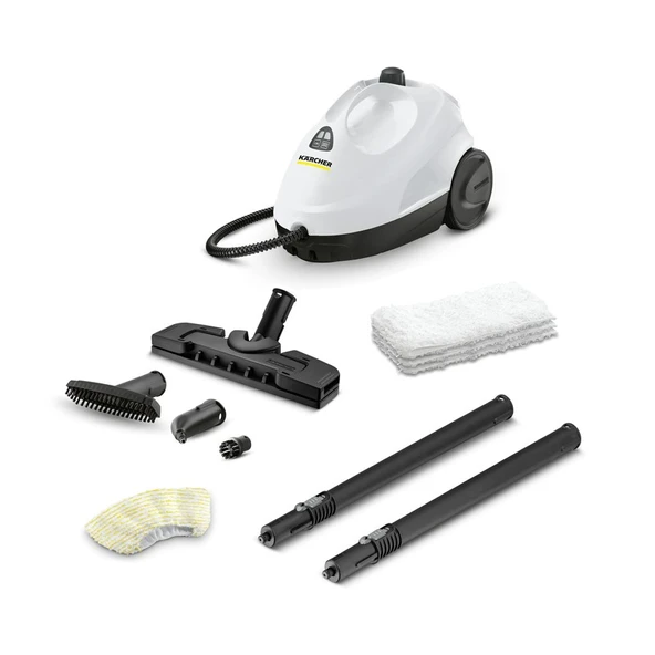Karcher KST 2 + Cloth Set Buharlı Temizlik Makinesi Beyaz 15126060 ürün görseli 1