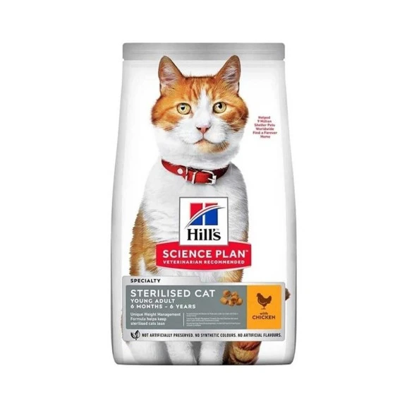 Hills Sterilised Adult Tavuk Etli Kısırlaştırılmış Yetişkin Kedi Maması 10 Kg ürün görseli 1