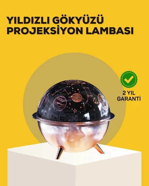 Yıldızlı Gökyüzü Efektli Uzay Temalı Nemlendirici Lamba ürün görseli 1
