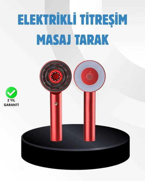 Saç Büyüme Destekleyici Elektrikli Masaj Tarak LED ve Titreşimli ürün görseli 1