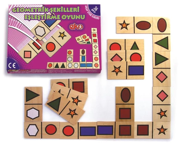 GEOMETRİK ŞEKİLLERİ EŞLEŞTİRME ürün görseli 1