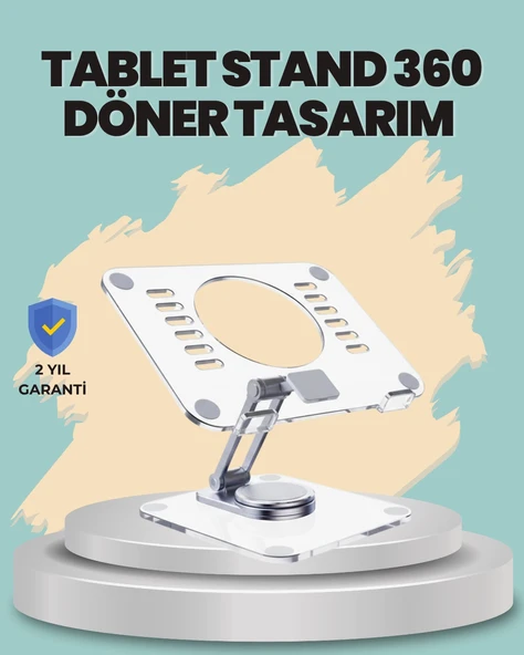 Çift Eksenli Ayarlanabilir Tablet Destek Standı ürün görseli 1
