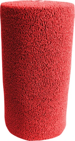 ABK Plastik Kıvırcık Kaydırmaz Paspas 14 Mm Kaymaz Yolluk Kaydırmaz Halı 100cm KIRMIZI ürün görseli 1