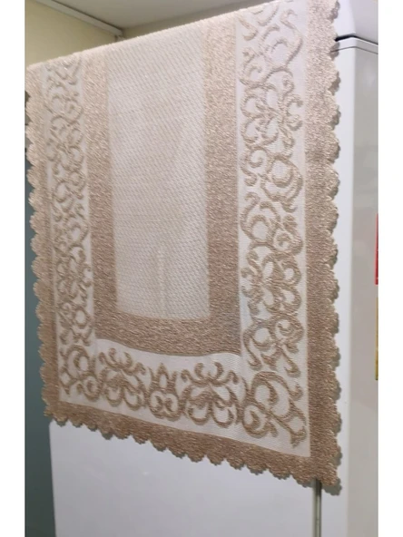Raşel Örme Buzdolabı Örtüsü 55*160 Cm Capiçino ürün görseli 1