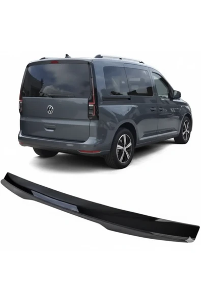 ROAL TUNİNG2021 VE ÜZERİ UYUMLU VOLKSWAGEN CADDY SPOİLER PLASTİK PARLAK SİYAH BOYALI ürün görseli 1