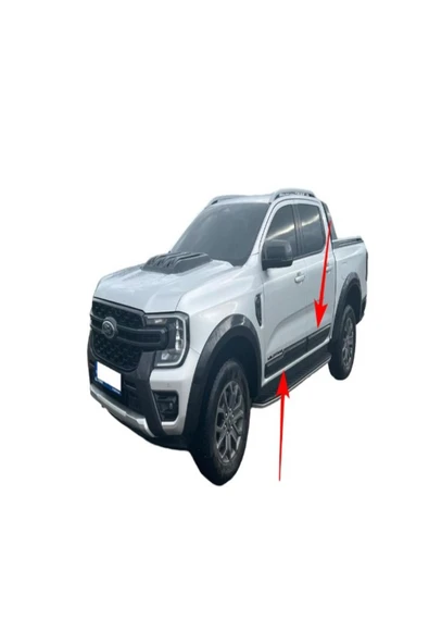 ROAL TUNİNG2022+ Ford Ranger T9 Birebir Uyumlu Mat Siyah Kapı Kaplama Seti ürün görseli 1