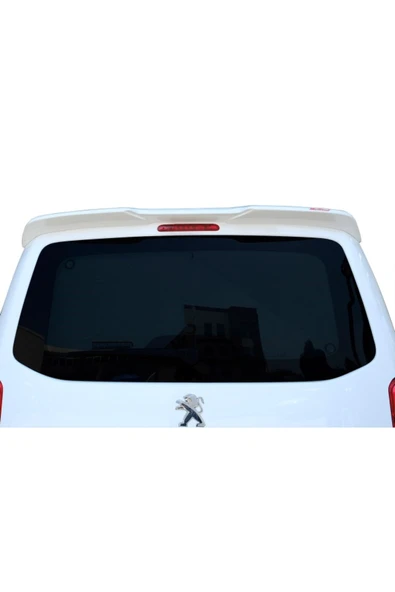 ROAL TUNİNGPeugeot Expert Uyumlu Tavan Spoiler (Tek Arka Kapı) - Parlak Beyaz Boyalı ABS Plastik Sportif Görünüm ürün görseli 1