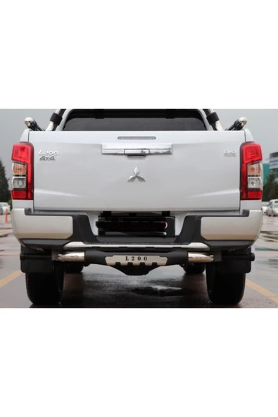 ROAL TUNİNGMitsubishi L200 Arka Tampon Koruma Demiri Krom 2007-2022 Arası Birebir Uyumlu Off-Road Aksesuar Seti ürün görseli 1