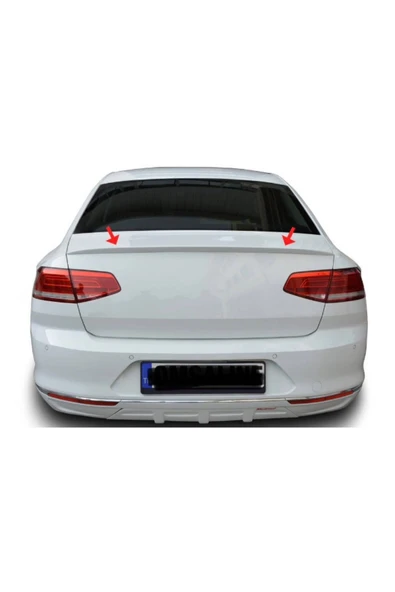 ROAL TUNİNGVOLKSWAGEN PASSAT B8 BAGAJ ÜSTÜ SPOİLER PLASTİK BEYAZ BOYALI ürün görseli 1