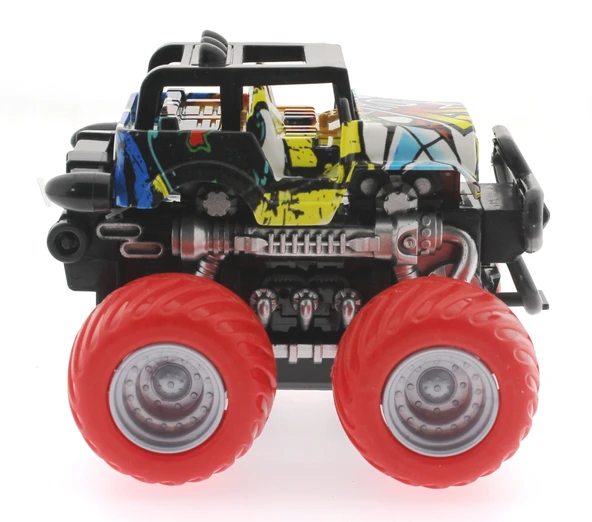 Die Cast Off Road  Kırmızı Teker Araba - Resim 6
