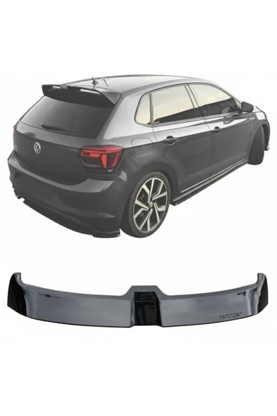 ROAL TUNİNGVOLKSWAGEN POLO SPOİLER PİANO BLACK BOYALI PLASTİK 2018+ ürün görseli 1