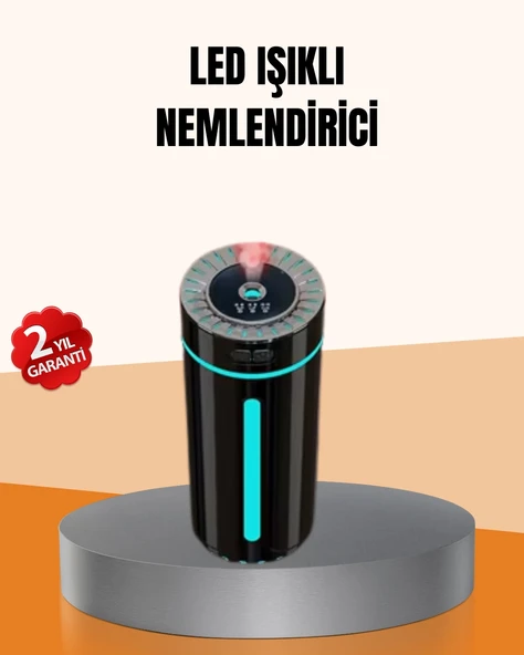 Ultrasonik Nemlendirici LED Işıklı Aromaterapi Difüzör Sessiz Çalışma ürün görseli 1