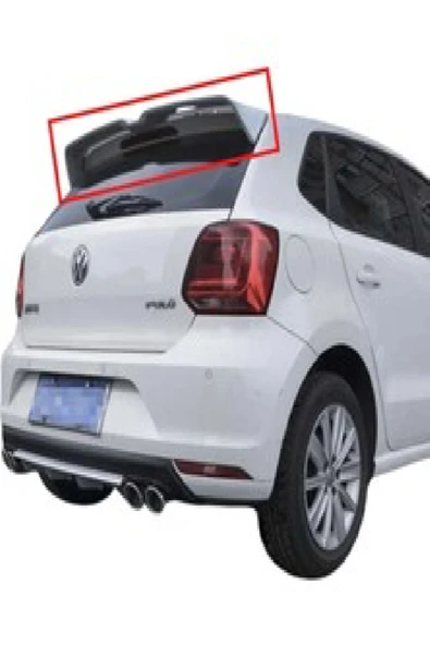 ROAL TUNİNGVW Polo Uyumlu Yarasa Model Bagaj Üstü Spoiler Orijinal Beyaz Renk Boyalı ABS Plastik (2009-2017) ürün görseli 1
