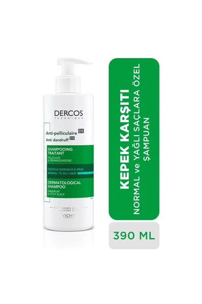 Vichy Dercos Antipel Gras Kepeğe Karşı Şampuan 390 Ml ürün görseli 1
