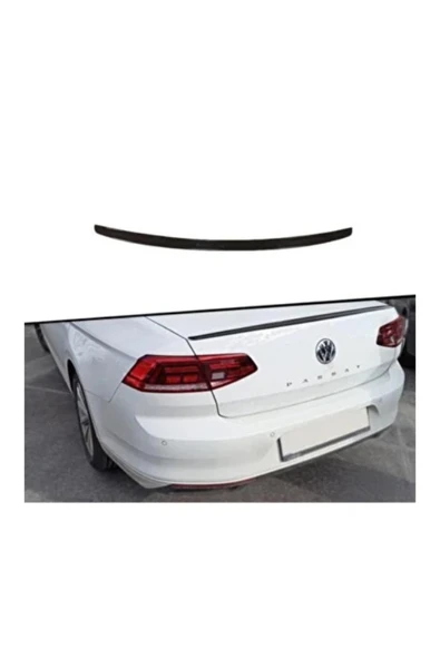 ROAL TUNİNGVOLKSWAGEN PASSAT B8 BAGAJ ÜSTÜ SPOİLER PARLAK SİYAH BOYALI VE PLASTİK ürün görseli 1