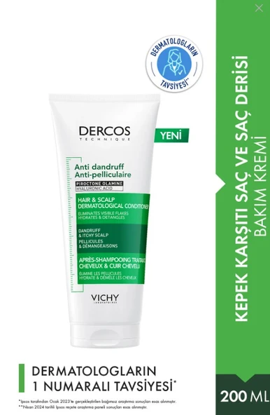 Vichy Dercos Saç Bakım Kremi 200 ml ürün görseli 1