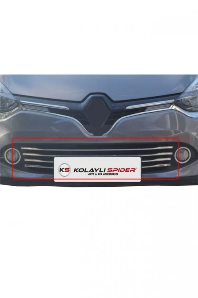 İtibar Renault Clio 4 Ön Tampon Çıtası 6 Prç Krom 2013-2016 ürün görseli 1