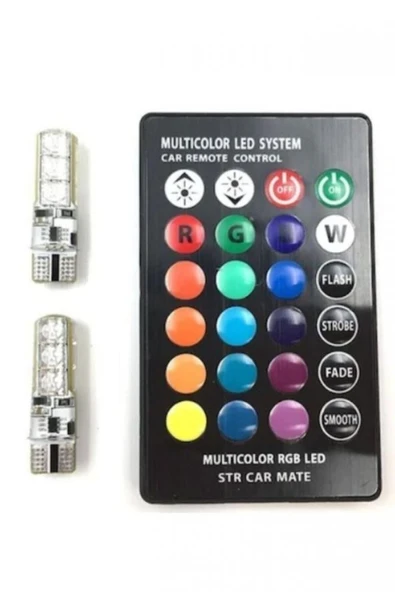 İtibar T10 Rgb Kumandalı Park Ampulleri Modlu ürün görseli 1