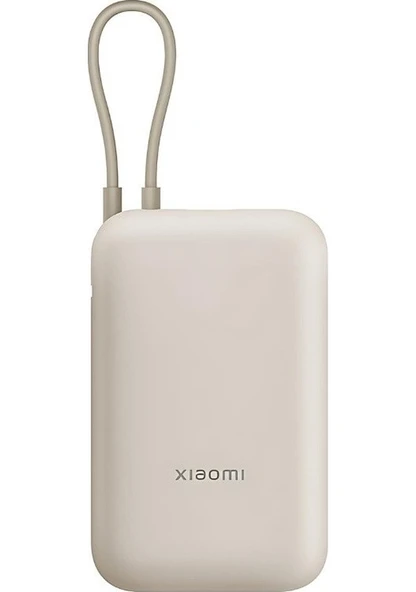 Xiaomi 10000 Mah Dahili Kablolu Powerbank Type-c Bej ürün görseli 1