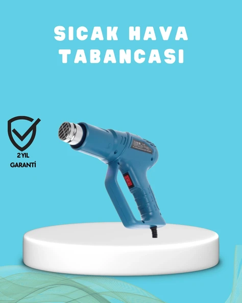 2000W Sıcak Hava Üfleme Tabancası Seramik Rezistanslı Profesyonel ürün görseli 1
