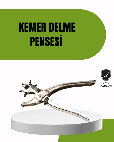 Deride Kemer Çanta Ayakkabı Delme Pensesi 6 Uçlu Döner Başlıklı Tamir Aleti ürün görseli 1