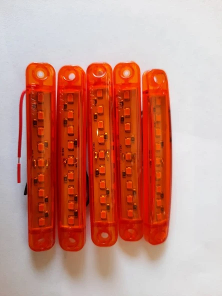 İtibar parmak led  9ledli turuncu 5li set ürün görseli 1
