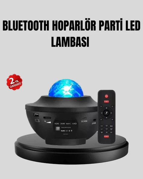 Yıldızlı Projektör Galaxy Efektli Ayarlanabilir Renkli Atmosfer Lambası ürün görseli 1