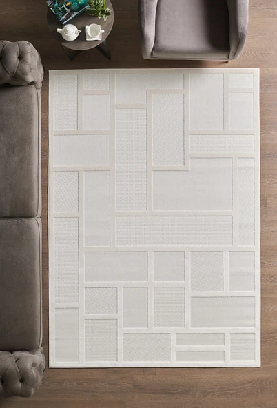 Modern Halı Yıkanabilir Halı Kaymaz Tabanlı Halı Boho Halı Salon Halısı Mutfak Halısı Sisal Yolluk ürün görseli 1
