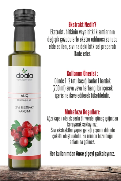 Doala Alıç Sıvı Ekstrakt 225 ml - Resim 6