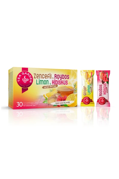 TeaGarden TEA GARDEN ZENCEFİL&ROYBOS&LİMON&HİBİSKÜSLÜ KARIŞIK BİTKİ ÇAYI ürün görseli 1